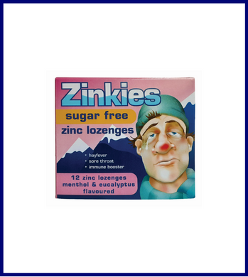 Zinkies Lozenges Sugar-free 12