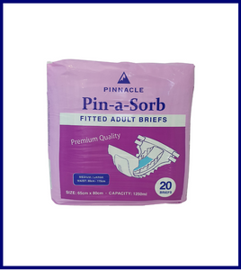 Pin-a-Sorb Med/L Adult Diapers 10/20